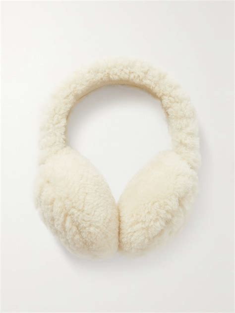 gucci shearling earmuffs.